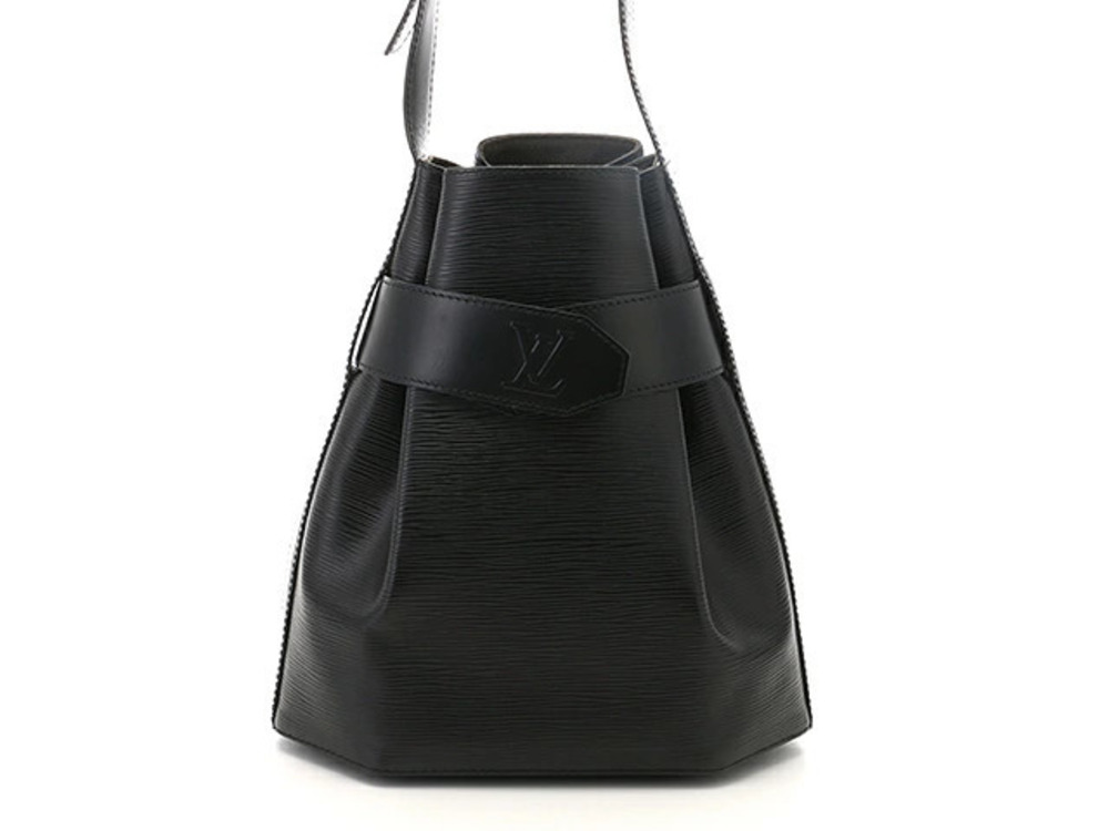 LOUIS VUITTON Epi Sac Depaule Bag Shoulder Noir Black